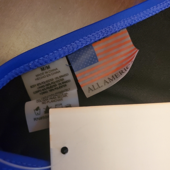 All American Triangle Halter Bikini Top - Picture 6 of 6